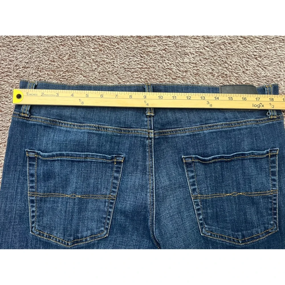 Lucky Brand 411 Athletic Taper Jeans Men's 38x32 Blue Denim Medium Wash